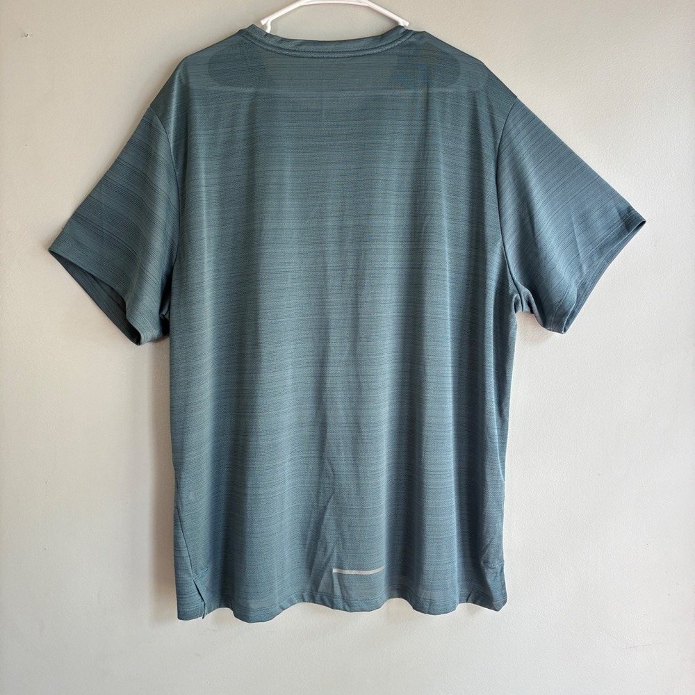 Nike Dri-FIT Running Shirt Mens 2XL Blue Short Sleeve Performance Tee - Picture 9 of 9